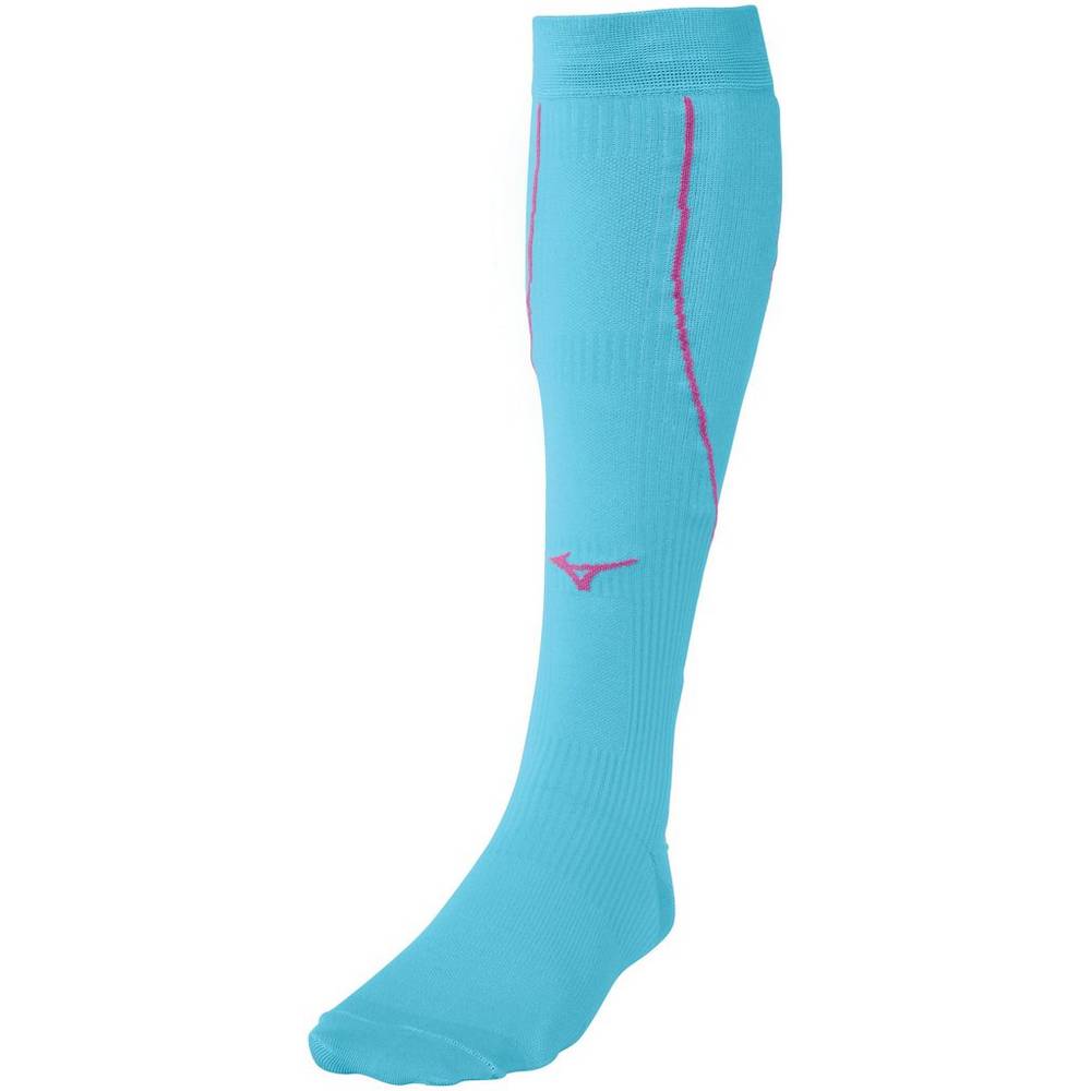 Panske Běžecké Ponožky Mizuno Compression Modre Tyrkysové Vypredaj BSMJ59287